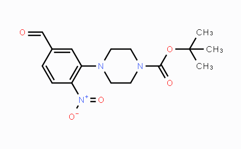 CAS No. 1707365-26-1, tert-Butyl 4-(5-formyl-2-nitrophenyl)-piperazine-1-carboxylate