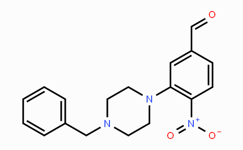 CAS No. 1779123-41-9, 3-(4-Benzylpiperazin-1-yl)-4-nitrobenzaldehyde