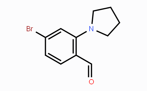 CAS No. 887235-00-9, 4-Bromo-2-(pyrrolidin-1-yl)benzaldehyde