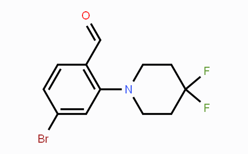 CAS No. 1779119-49-1, 4-Bromo-2-(4,4-difluoropiperidin-1-yl)benzaldehyde