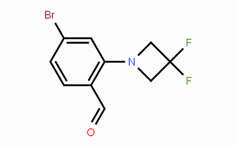 CAS No. 1779127-23-9, 4-Bromo-2-(3,3-difluoroazetidin-1-yl)benzaldehyde