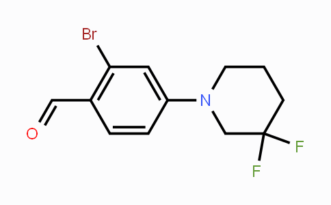 CAS No. 1779119-43-5, 2-Bromo-4-(3,3-difluoropiperidin-1-yl)benzaldehyde