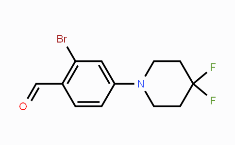 CAS No. 1779118-42-1, 2-Bromo-4-(4,4-difluoropiperidin-1-yl)benzaldehyde