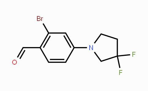 CAS No. 1779130-57-2, 2-Bromo-4-(3,3-difluoropyrrolidin-1-yl)benzaldehyde