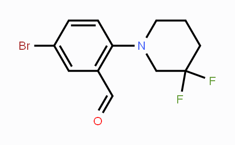 CAS No. 1774893-59-2, 5-Bromo-2-(3,3-difluoropiperidin-1-yl)benzaldehyde