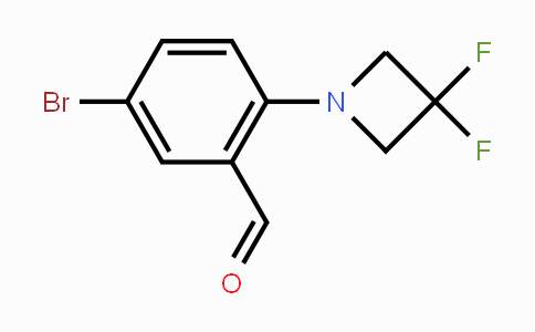 CAS No. 1707377-93-2, 5-Bromo-2-(3,3-difluoroazetidin-1-yl)benzaldehyde