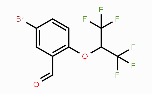 CAS No. 1779118-51-2, 5-Bromo-2-(1,1,1,3,3,3-hexafluoropropan-2-yloxy)benzaldehyde
