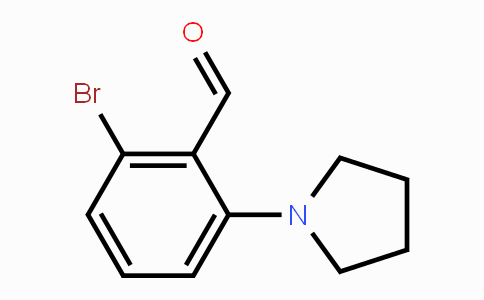 CAS No. 1375069-38-7, 2-Bromo-6-(pyrrolidin-1-yl)benzaldehyde