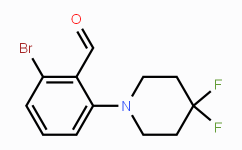 CAS No. 1774893-82-1, 2-Bromo-6-(4,4-difluoropiperidin-1-yl)benzaldehyde