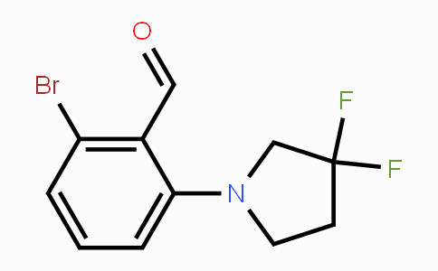 CAS No. 1779127-25-1, 2-Bromo-6-(3,3-difluoropyrrolidin-1-yl)benzaldehyde