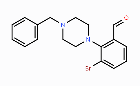 CAS No. 1713163-04-2, 2-(4-Benzylpiperazin-1-yl)-3-bromobenzaldehyde
