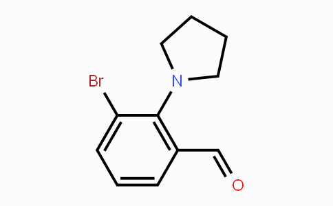 CAS No. 1774896-27-3, 3-Bromo-2-(pyrrolidin-1-yl)benzaldehyde