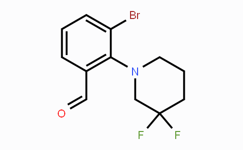 CAS No. 1779119-64-0, 3-Bromo-2-(3,3-difluoropiperidin-1-yl)benzaldehyde