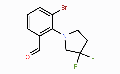 CAS No. 1713160-80-5, 3-Bromo-2-(3,3-difluoropyrrolidin-1-yl)benzaldehyde