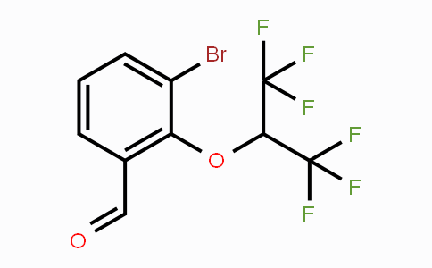 CAS No. 1774893-64-9, 3-Bromo-2-(1,1,1,3,3,3-hexafluoropropan-2-yloxy)benzaldehyde