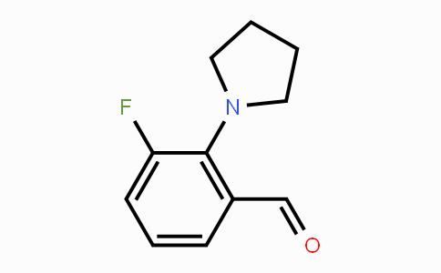 CAS No. 1362295-96-2, 3-Fluoro-2-(pyrrolidin-1-yl)benzaldehyde