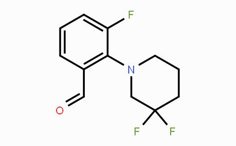 CAS No. 1774896-34-2, 3-Fluoro-2-(3,3-difluoropiperidin-1-yl)benzaldehyde