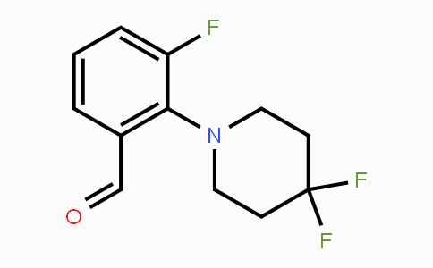 CAS No. 1707357-91-2, 3-Fluoro-2-(4,4-difluoropiperidin-1-yl)benzaldehyde