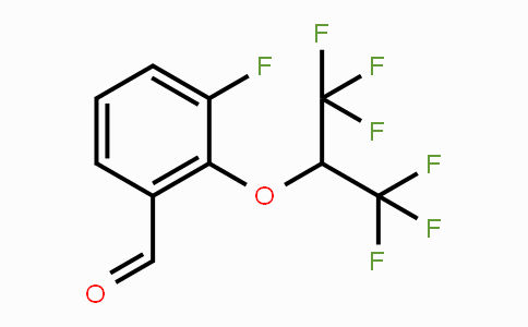 CAS No. 1779119-76-4, 3-Fluoro-2-(1,1,1,3,3,3-hexafluoropropan-2-yloxy)benzaldehyde