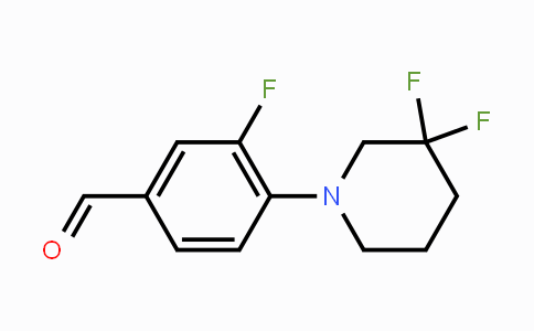 CAS No. 1707604-70-3, 3-Fluoro-4-(3,3-difluoropiperidin-1-yl)benzaldehyde