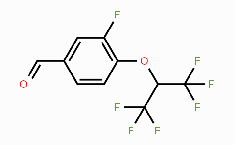 CAS No. 1707365-32-9, 3-Fluoro-4-(1,1,1,3,3,3-hexafluoropropan-2-yloxy)benzaldehyde