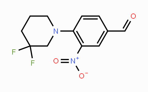 CAS No. 1713163-08-6, 4-(3,3-Difluoropiperidin-1-yl)-3-nitrobenzaldehyde