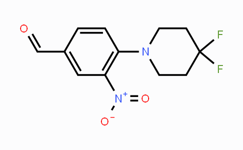 CAS No. 1707357-92-3, 4-(4,4-Difluoropiperidin-1-yl)-3-nitrobenzaldehyde