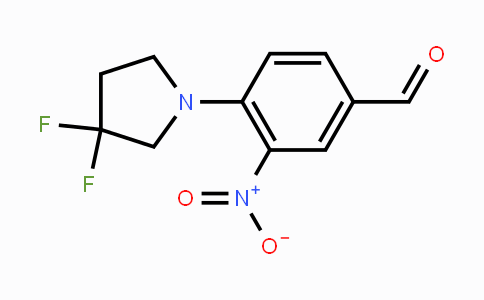 CAS No. 1713160-83-8, 4-(3,3-Difluoropyrrolidin-1-yl)-3-nitrobenzaldehyde