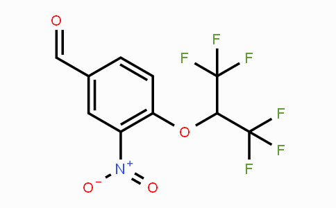 CAS No. 1707580-94-6, 4-(1,1,1,3,3,3-Hexafluoropropan-2-yloxy)-3-nitrobenzaldehyde