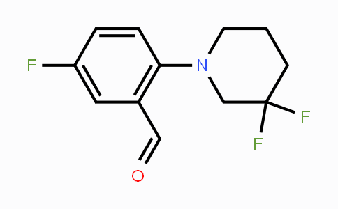 CAS No. 1774896-37-5, 5-Fluoro-2-(3,3-difluoropiperidin-1-yl)benzaldehyde