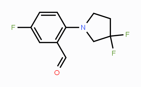 CAS No. 1707365-34-1, 5-Fluoro-2-(3,3-difluoropyrrolidin-1-yl)benzaldehyde