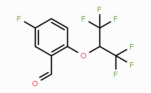CAS No. 1779118-60-3, 5-Fluoro-2-(1,1,1,3,3,3-hexafluoropropan-2-yloxy)benzaldehyde