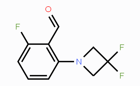 CAS No. 1779119-94-6, 6-Fluoro-2-(3,3-difluoroazetidin-1-yl)benzaldehyde