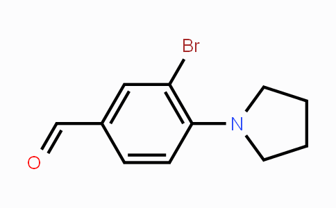 CAS No. 869952-70-5, 3-Bromo-4-(pyrrolidin-1-yl)benzaldehyde