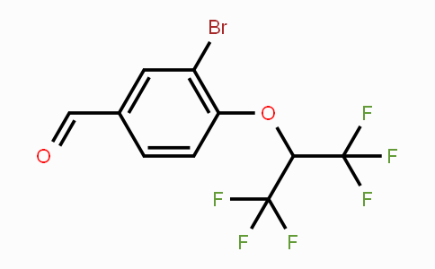 CAS No. 1779127-37-5, 3-Bromo-4-(1,1,1,3,3,3-hexafluoropropan-2-yloxy)benzaldehyde