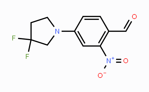 CAS No. 1779119-92-4, 4-(3,3-Difluoropyrrolidin-1-yl)-2-nitrobenzaldehyde
