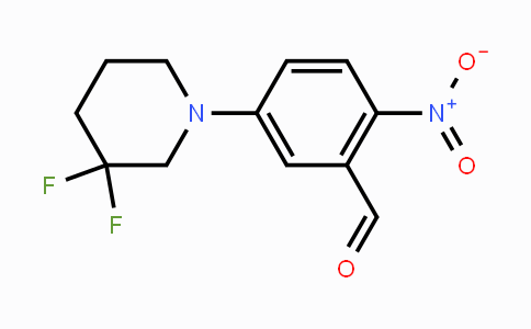 CAS No. 1774894-08-4, 5-(3,3-Difluoropiperidin-1-yl)-2-nitrobenzaldehyde