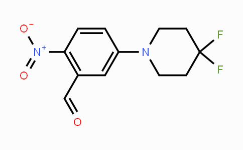 CAS No. 1774896-50-2, 5-(4,4-Difluoropiperidin-1-yl)-2-nitrobenzaldehyde