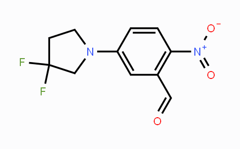 CAS No. 1779120-11-4, 5-(3,3-Difluoropyrrolidin-1-yl)-2-nitrobenzaldehyde
