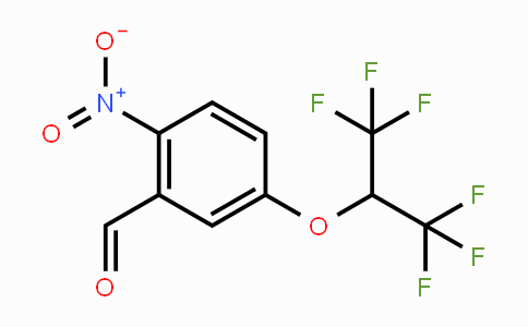 CAS No. 1779127-53-5, 5-(1,1,1,3,3,3-Hexafluoropropan-2-yloxy)-2-nitrobenzaldehyde