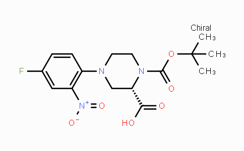 CAS No. 1786943-08-5, (S)-4-(4-Fluoro-2-nitrophenyl)-1-(tert-butoxy-carbonyl)piperazine-2-carboxylic acid