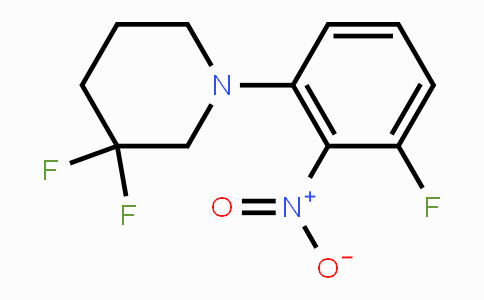 CAS No. 1713163-13-3, 6-Fluoro-2-(3,3-difluoropiperidin-1-yl)nitrobenzene