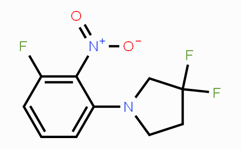CAS No. 1707378-04-8, 6-Fluoro-2-(3,3-difluoropyrrolidin-1-yl)nitrobenzene