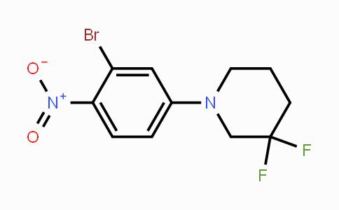 CAS No. 1707357-98-9, 2-Bromo-4-(3,3-difluoropiperidin-1-yl)nitrobenzene