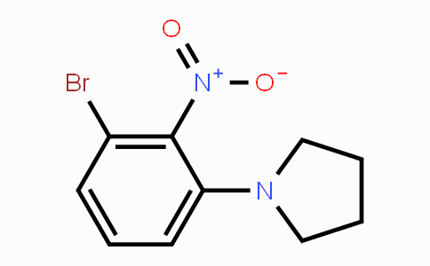 CAS No. 1707604-80-5, 6-Bromo-2-(pyrrolidin-1-yl)nitrobenzene