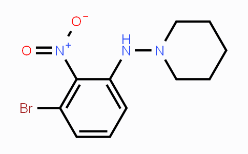CAS No. 1707357-99-0, 6-Bromo-2-(piperidin-1-ylamino)nitrobenzene