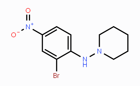 CAS No. 1556612-40-8, 3-Bromo-4-(piperidin-1-ylamino)nitrobenzene