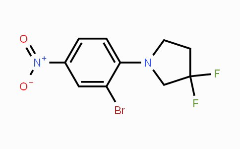 CAS No. 1779120-30-7, 3-Bromo-4-(3,3-difluoropyrrolidin-1-yl)nitrobenzene