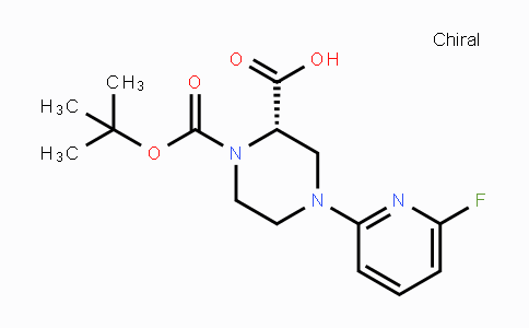 CAS No. 1786752-15-5, (S)-1-(tert-Butoxycarbonyl)-4-(6-fluoropyridin-2-yl)piperazine-2-carboxylic acid
