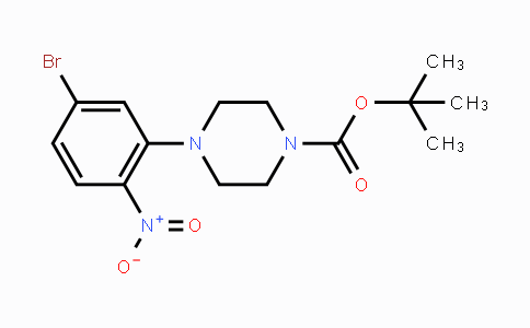 CAS No. 1779120-39-6, tert-Butyl 4-(5-bromo-2-nitrophenyl)-piperazine-1-carboxylate